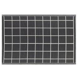 RAMPUR - Outdoor kleed - Zwart - 120 x 180 cm - Polypropyleen