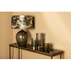 PTMD Mocca Lampenkap - 40x40x24 cm - Textiel - Groen