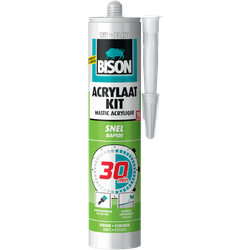 Acrylaatkit Snel 30 minuten Wit Koker 300 ml - Bison