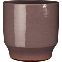 Mica Decorations Bloempot Diaz - 31x31x32 cm - Terracotta - Paars