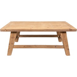 Clayre & Eef Salontafel  120x60x48 cm Bruin Hout Bijzettafel