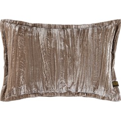 PTMD Senny Sierkussen - 60x3x40 cm - Fluweel - Taupe