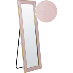LAUTREC  - Staande spiegel - Roze - Fluweel