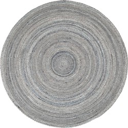 MUST Living Carpet Sterling round large,Ø200 cm, Blue, 80% wool 20% polyester