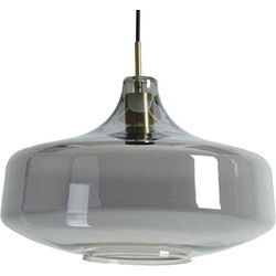 Light & Living - hanglamp - Solna - brons - glas smoke glas - Ø 29cm - E27 - 2969112
