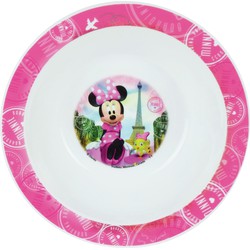 Kunststof ontbijtbordje diep Disney Minnie Mouse 16 cm - Kinderservies