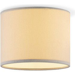 Corduroy Plafondlamp - Cilinder - Wit - Scandinavische stijl - ø22 x 17 cm - E27 Fitting - Geschikt voor Woonkamers en slaapkamers