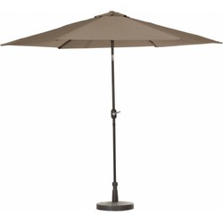 Stokparasol Tenerife dia. 300 cm taupe zonwering - Madison