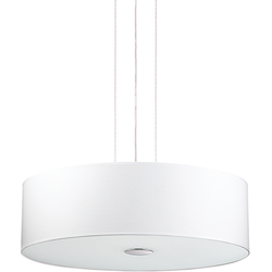 Modern Hanglamp Ideal Lux - Woody - Metaal - E27 - Wit - Binnenverlichting - 4 Lichtpunten - 60W