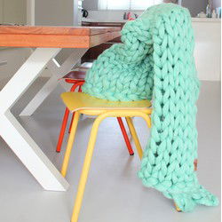 Plaid mintblauw  - S - 80*120 cm