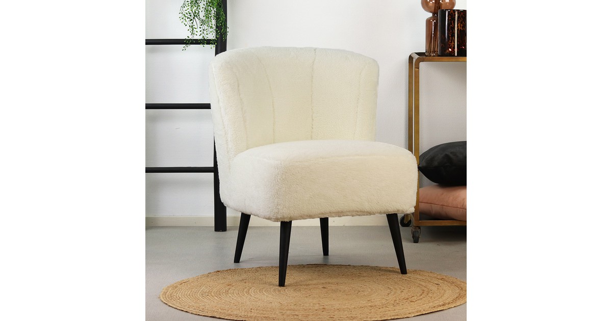 Teddy fauteuil Lyla wit