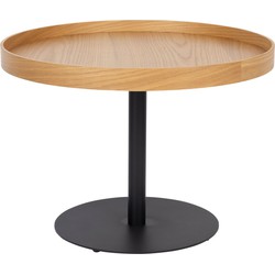 Housecraft Living Yuri Bijzettafel Rond Hout 56x56 cm (M) Eiken