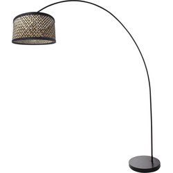 Mexlite vloerlamp Solva - zwart - metaal - 3739ZW