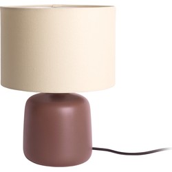 Leitmotiv - Tafellamp Alma Straight - Chocoladebruin