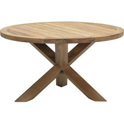 Venezuela tafel - Ø140 cm - natural teakhout