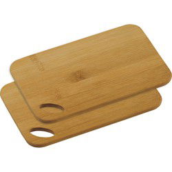 Bamboe houten snijplank - 2x - 14 x 22 cm - Keuken benodigdheden - Snijplanken