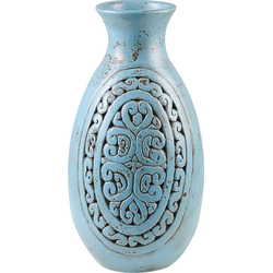 Beliani MEGARA - Decovaas-Blauw-Terracotta