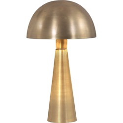 Bronzen tafellamp paddenstoel Steinhauer Pimpernel Brons