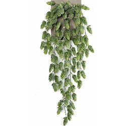 Emerald kunstplant/hangplant - Hop - groen - 70 cm lang - Kunstplanten