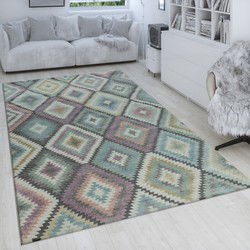 Laagpolig vloerkleed - Apilon - Multi - 160x220 cm