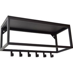 LOFT42 Blacky Kapstok - Zwart – Metaal – 6 haken