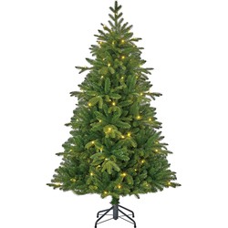 Black Box Trees Brampton Kunstkerstboom Slim met LED Verlichting - H120 x Ø86 cm - Groen