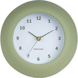 Karlsson - Wandklok Tender Rib - Tea green- Ø25cm