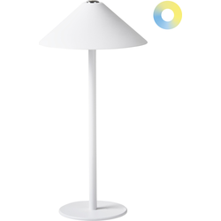 Beliani FRANCOLI - Tafellamp-Wit-Aluminium
