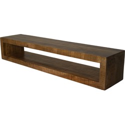 HSM Collection-Zwevend TV Meubel-160x35x30-Naturel-Mango