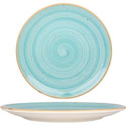 Bonna Dinerbord - Aqua - Porselein - 27 cm - set van 6
