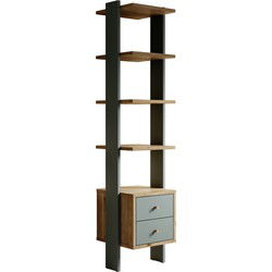Meubella - Boekenkast Wally - Groen - 44 cm