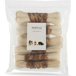 PETSTYLE LIVING GEPERST BOT WIT MET EEND 16 CM 6 ST