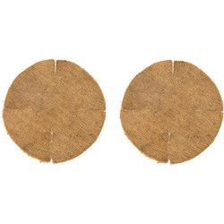 Nature Kokosinlegvel - 2x stuks - voor hanging baskets met diameter 30 cm - Plantenbakken