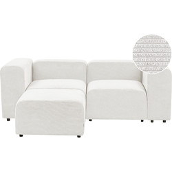 FALSTERBO - Modulaire 2-zitsbank ottomaan - Gebroken wit - Corduroy