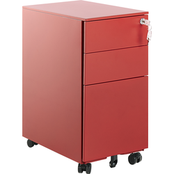 BOLSENA - Archiefkast - Rood - Metaal