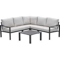 Garden Impressions Durban loungeset hoek 4-delig - desert sand