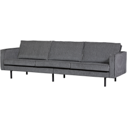 WOOOD 3-Zits Bank Rodeo - Streep - Zwart/Grijs - 85x277x86 cm,