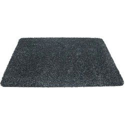 Deurmat/droogloopmat - antislip - antraciet - 40 x 60 cm - Deurmatten