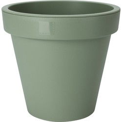 Pro Garden Plantenpot/bloempot - kunststof - groen - D30 cm - Plantenpotten