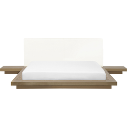 Beliani ZEN - Tweepersoonsbed-Lichte houtkleur-MDF