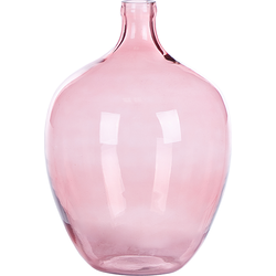 Beliani ROTI - Bloemenvaas-Roze-Glas