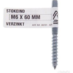 Stokeind m6x60 p/s