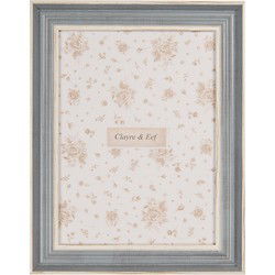 Clayre & Eef Fotolijst 13x18 cm Blauw Houtproduct