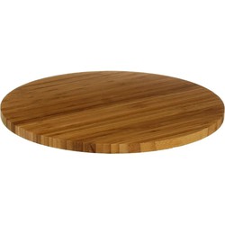 Secret de Gourmet Hapjes serveer draaiplateau - Bamboe - D35 cm - Serveerplanken
