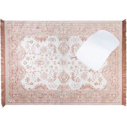 Housecraft Living Reza Vloerkleed 160x230 cm Vintage Perzisch/ Oosters Motief Roze/Grijs