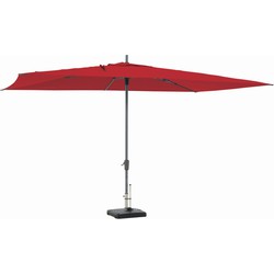 Rectangle brick red stokparasol 400 x 300 cm zonwering - Madison