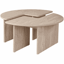 Set van 2 salontafels L90 cm - MOIRA