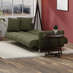 Springcrest® Sofabed Barcelona - Donkergroen - 200x80x77 cm