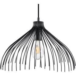 Industriële hanglamp Fjeld Zwart