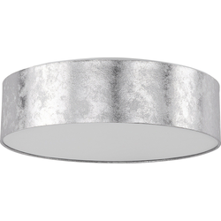 Beliani RENA - Plafondlamp-Zilver-Polykatoen